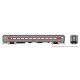 P-S Comet Commuter Coach - Ready to Run -- Connecticut DOT 6240 (Late Scheme, silver, red), HO, Rapido Trains Inc 128534