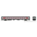 P-S Comet Commuter Coach - Ready to Run -- Connecticut DOT 6240 (Late Scheme, silver, red), HO, Rapido Trains Inc 128534