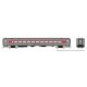 P-S Comet Commuter Coach - Ready to Run -- Connecticut DOT 6274 (Late Scheme, silver, red), HO, Rapido Trains Inc 128535