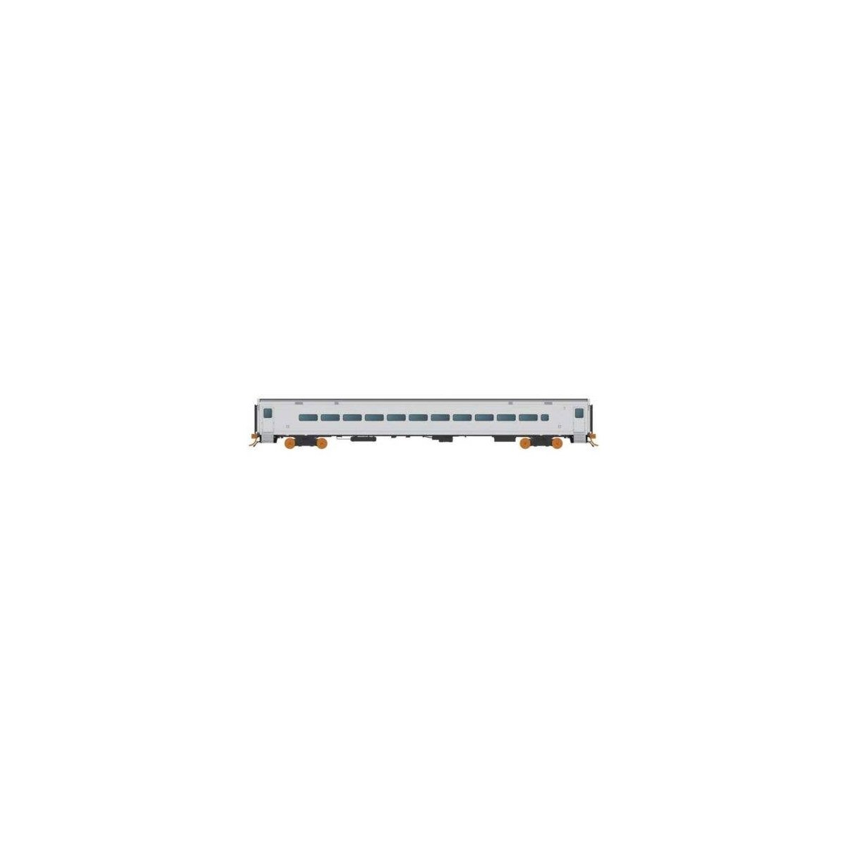 P-S Comet Commuter Coach - Ready to Run -- Painted, Unlettered (silver), HO, Rapido Trains Inc 128519