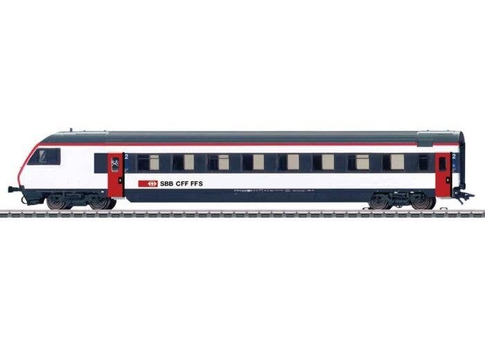 Mark IV Type Bt 2nd Class Cab Coach - 3-Rail - Ready to Run -- Swiss Federal Railways SBB (Era VI, white, black, red), HO, Markl