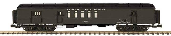 Madison Heavyweight Railway Post Office - 3-Rail - Ready to Run -- New Haven 3285 (Pullman Green, black), O, Atlas O 3001769