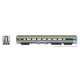 Budd Coach with HEP2 - Ready to Run -- VIA Rail Canada 4114 (2022 Scheme, stainless, teal, yellow, Large Canada), HO, Rapido Tra