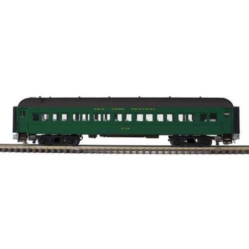 60′ Heavyweight Coach - 2-Rail - Ready to Run - Trainman(R) -- New York Central (Pullman Green, black), O, Atlas O 2001289