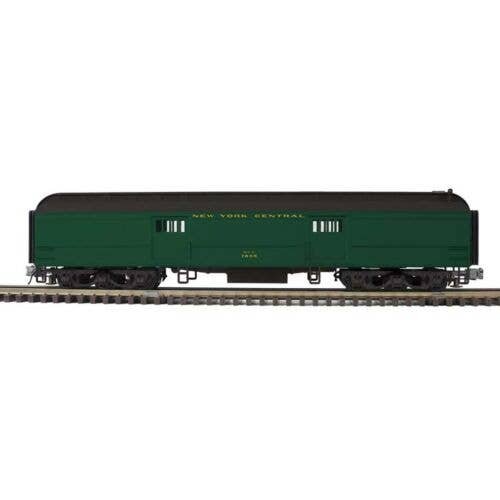 60′ Heavyweight Baggage - 2-Rail - Ready to Run - Trainman(R) -- New York Central (Pullman Green, black), O, Atlas O 2001379