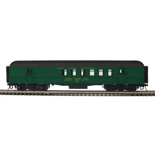 60′ Heavyweight Railway Post Office RPO - 2-Rail - Ready to Run - Trainman(R) -- New York Central (Pullman Green, black), O, A