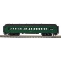 60′ Heavyweight Coach - 2-Rail - Ready to Run - Trainman(R) -- Santa Fe (Pullman Green, black), O, Atlas O 2001290