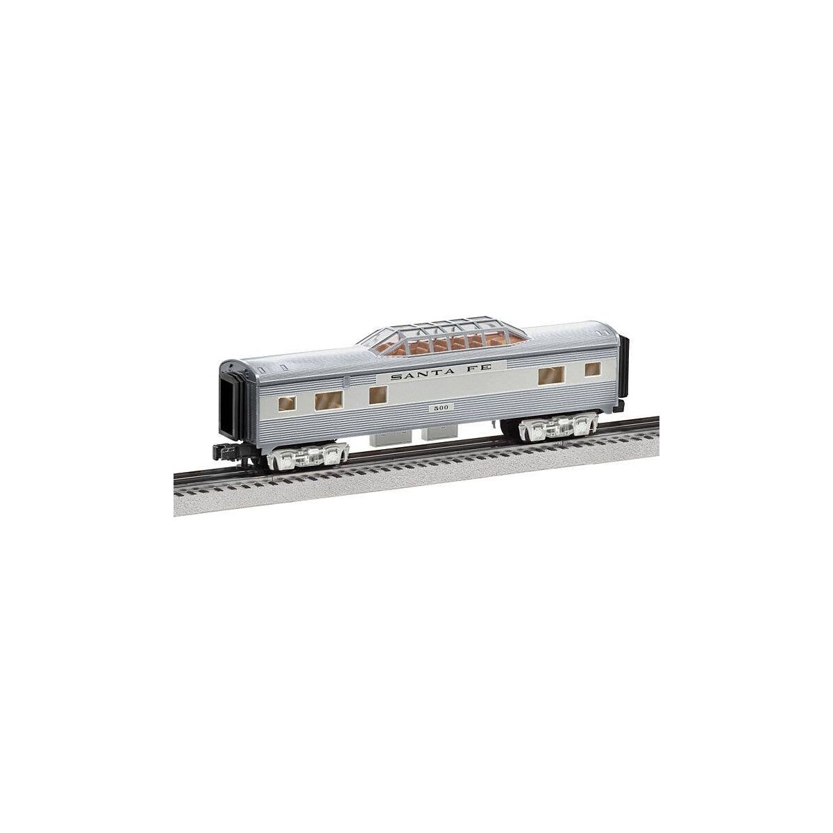 Dome Car - 3-Rail - Ready to Run -- Santa Fe, O, Lionel 684725