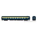 CC&F Lightweight Coach - Ready to Run - Super Continental Line(TM) -- Central Railroad of New Jersey 330 (blue, yellow), HO, Rap