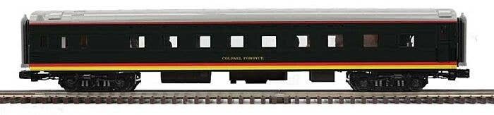 70′ Sleeper - 3-Rail - Premier -- Kansas City Southern 20, 273, 277, 40 (black, red, yellow, silver), O, Atlas O 3001486