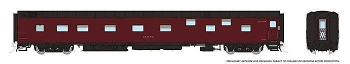 Duplex Sleeper - Ready to Run - Super Continental Line(TM) -- Canadian Pacific 110 `H.B. Bowen` (maroon, black), HO, Rapido Trai