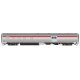 Budd Baggage-Dorm - Ready to Run -- Canadian Pacific 607 (stainless, Action Red), HO, Rapido Trains Inc 114007