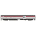 Budd Baggage-Dorm - Ready to Run -- Canadian Pacific 607 (stainless, Action Red), HO, Rapido Trains Inc 114007
