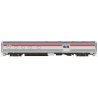 Budd Baggage-Dorm - Ready to Run -- Canadian Pacific 607 (stainless, Action Red), HO, Rapido Trains Inc 114007