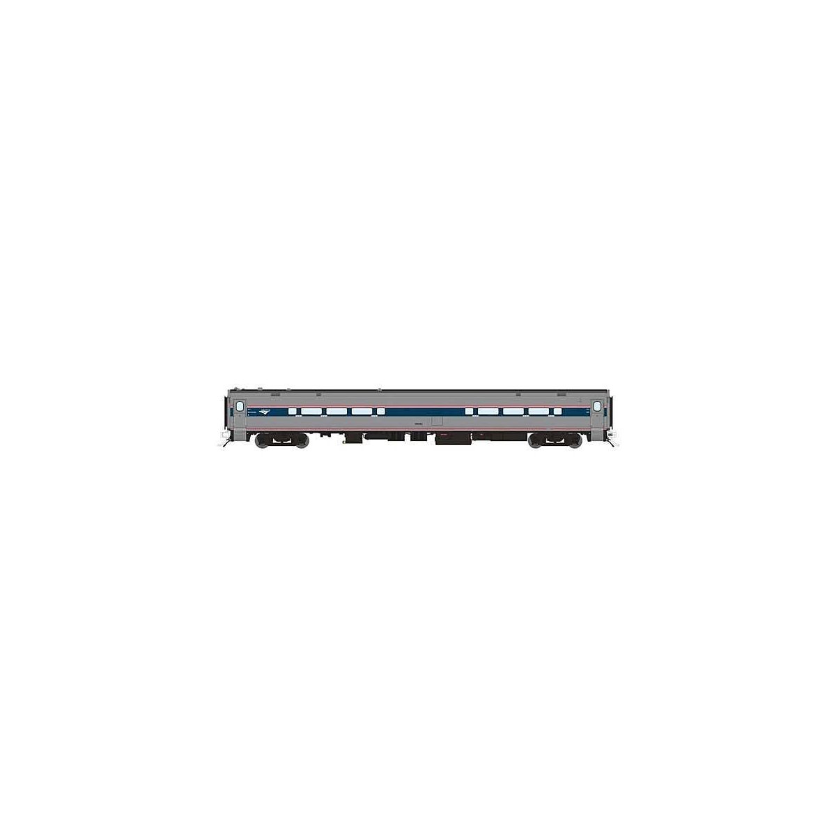 Horizon Fleet Club-Dinette - Ready to Run -- Amtrak 58004 (Phase 6, silver, blue, red, white), HO, Rapido Trains Inc 128059