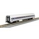 Amfleet I Coach 2-Pack with Interior Lighting - Ready to Run -- Amtrak 82039, 82755 (Set A: Phase VI Wide blue Stripe, Travelsca