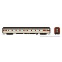 CC&F Lightweight Coach - Ready to Run - Super Continental Line(TM) -- Erie Lackawanna 1306 (gray, maroon, black, yellow), HO, Ra
