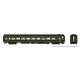CC&F Lightweight Coach - Ready to Run - Super Continental Line(TM) -- Grand Trunk Western 4885 (green, black, yellow), HO, Rapid