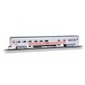 85′ Smooth-Side Diner w/Lights - Ready to Run -- Ringling Bros. and Barnum & Bailey 60012 (Red Unit Pie Car, silver, red), HO,