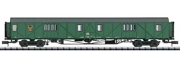 MDyg 986 Baggage - Ready to Run - Minitrix -- German Federal Railroad DB (Era IV 1979, green, gray), N, Trix 18432
