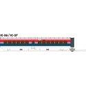UAC TurboTrain Add-On Coach (2022 Ver.) - Ready to Run -- Amtrak (Late Scheme, white, red, blue), HO, Rapido Trains Inc 203104