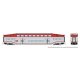 Bilevel Commuter Coach - Ready to Run -- CalTrain (silver, red), N, Rapido Trains Inc 546009A
