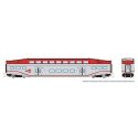 Bilevel Commuter Coach - Ready to Run -- CalTrain (silver, red), N, Rapido Trains Inc 546009A