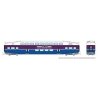 Bilevel Commuter Coach - Ready to Run -- Altamont Commuter Express (white, purple, blue), N, Rapido Trains Inc 546003A