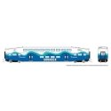 Bilevel Commuter Coach - Ready to Run -- Sounder (white, blue, green), N, Rapido Trains Inc 546024A