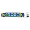 Bilevel Commuter Coach - Ready to Run -- TriRail (dark blue, light blue, orange, green), N, Rapido Trains Inc 546030A