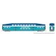 Bilevel Commuter Coach - Ready to Run -- Coaster Set (Early Scheme, blue, teal, white), N, Rapido Trains Inc 546012A