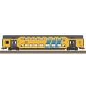 Type DDM2/3-ABv Bi-Level 1st/2nd Class Coach - Ready to Run -- Dutch State Railways NS 380 7507 (Era V, yellow, black), HO, Trix