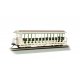 Jackson Sharp Open-Sided Excursion Car - Ready to Run - Silver Series(R) -- Amusement Park (cream, green), HO, Bachmann Industri