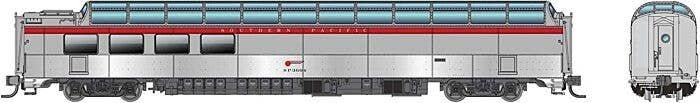 SP 3/4 Dome Lounge Smooth Sides - Ready to Run -- Southern Pacific 3604 (silver, red), N, Rapido Trains Inc 575010
