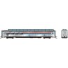 SP 3/4 Dome Lounge Smooth Sides - Ready to Run -- Amtrak 9371 (Phase 1, silver, red, blue, white), N, Rapido Trains Inc 575011