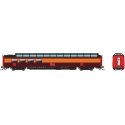 SP 3/4 Dome Lounge Fluted Sides - Ready to Run -- Southern Pacific 3606 (Daylight, red, orange, black), N, Rapido Trains Inc 575
