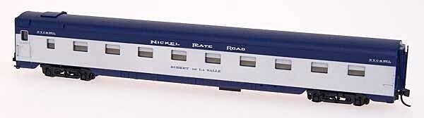 Pullman-Standard 18 Room Roomette - Ready to Run - Centralia Car Shops -- Nickel Plate Road (silver, blue), N, Intermountain Rai