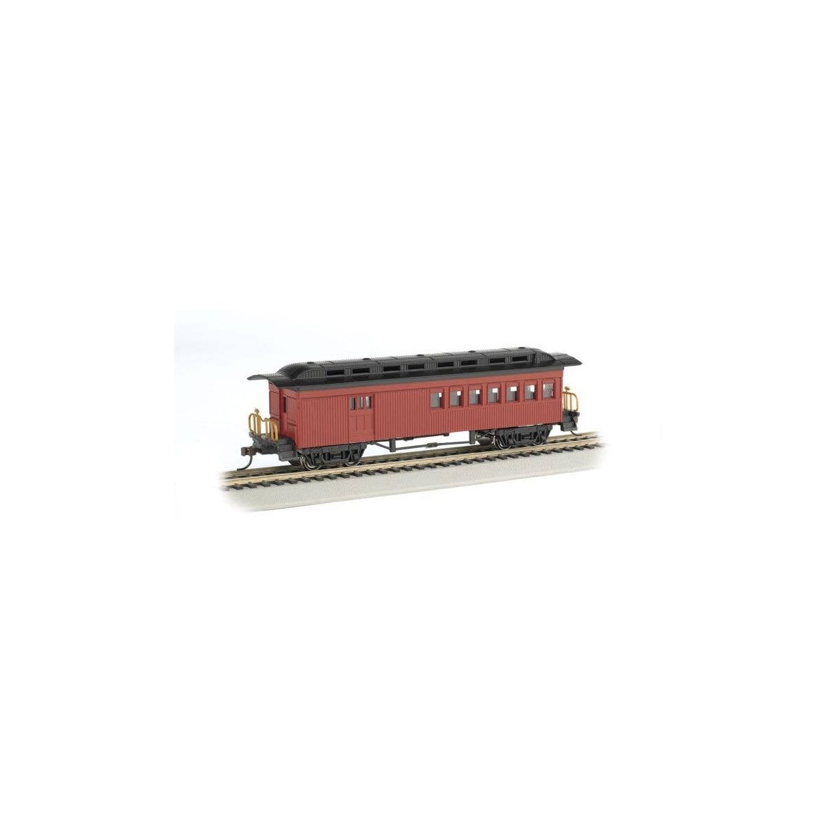 1860 - 1880 Wood Combine - Ready to Run - Silver Series(R) -- Painted, Unlettered (red), HO, Bachmann Industries 13502