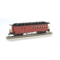 1860 - 1880 Wood Combine - Ready to Run - Silver Series(R) -- Painted, Unlettered (red), HO, Bachmann Industries 13502