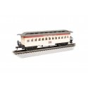 1860 - 1880 Wood Coach - Ready to Run - Silver Series(R) -- Union Pacific (pale yellow, red, gray), HO, Bachmann Industries 1341