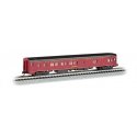 85′ Smooth-Side Boat-Tail Observation w/Lighting - Ready to Run -- Norfolk & Western (maroon, black), N, Bachmann Industries 1