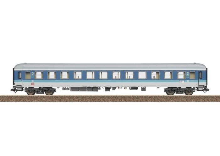 Type Bim 263.5 2nd Class Coach - Ready to Run -- German Federal Railroad DB 48 (InteRegio Era V 1993, blue, gray), HO, Trix 2320
