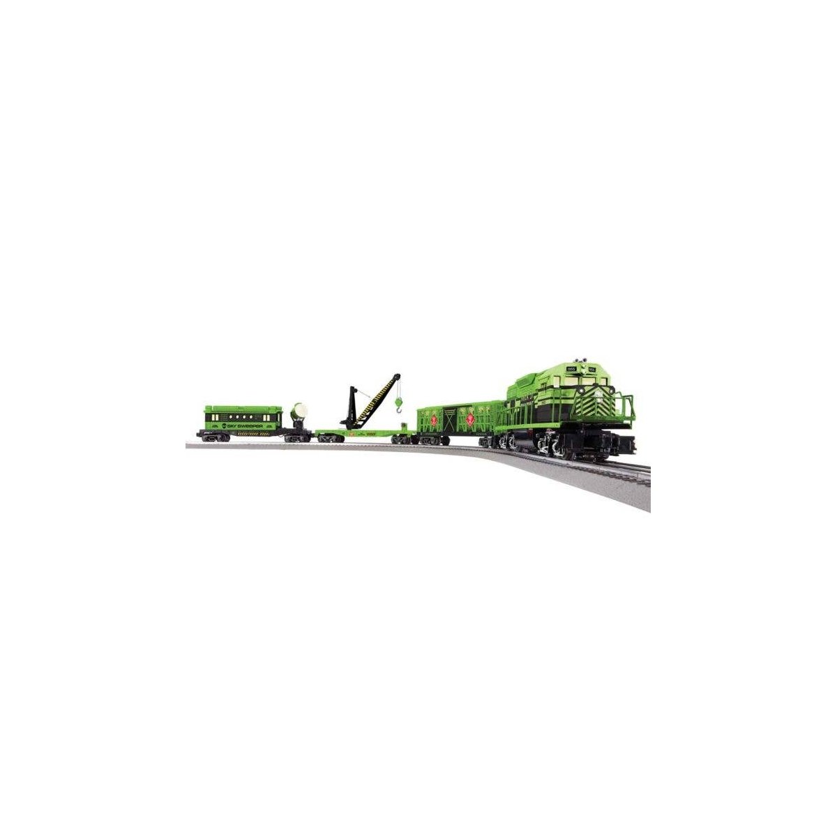Area 51 UFO Recovery Set - 3-Rail - LionChief Sound & Control -- GP38, 3 Cars, FasTrack Oval, LionChief Remote, Power Supply, O,