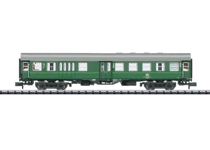 Type BDyg 532 2nd Class Rebuild Combine - Ready to Run - Minitrix -- German Federal Railroad DB (Era IV 1984, green, gray), N, T