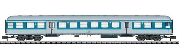 Type Bnrz 450.3 2nd Class Coach - Ready to Run - Minitrix -- Company for Vehicle Technology GfF (Era VI 2021, blue, gray), N, Tr