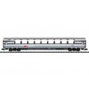 Type SRm EuroCity Panorama Car - Ready to Run - Minitrix -- Swiss Federal Railways (Era V 2000, gray, white, red), N, Trix 18441