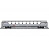 Type SRm EuroCity Panorama Car - Ready to Run - Minitrix -- Swiss Federal Railways (Era V 2000, gray, white, red), N, Trix 18441