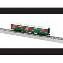 Heavyweight Baggage - Ready to Run -- North Pole Central (green, red, white), HO, Lionel 2455190