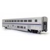 Superliner I Transition Sleeper, Lighted - Ready to Run -- Amtrak 39041 (Phase IV silver, blue, red), HO, Kato USA Inc 3562521