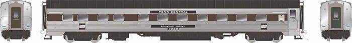 Pullman-Standard 14-4 `Point` Sleeper with Skirts - Ready to Run -- Penn Central 4231 Lords Point (stainless, black, white), HO,